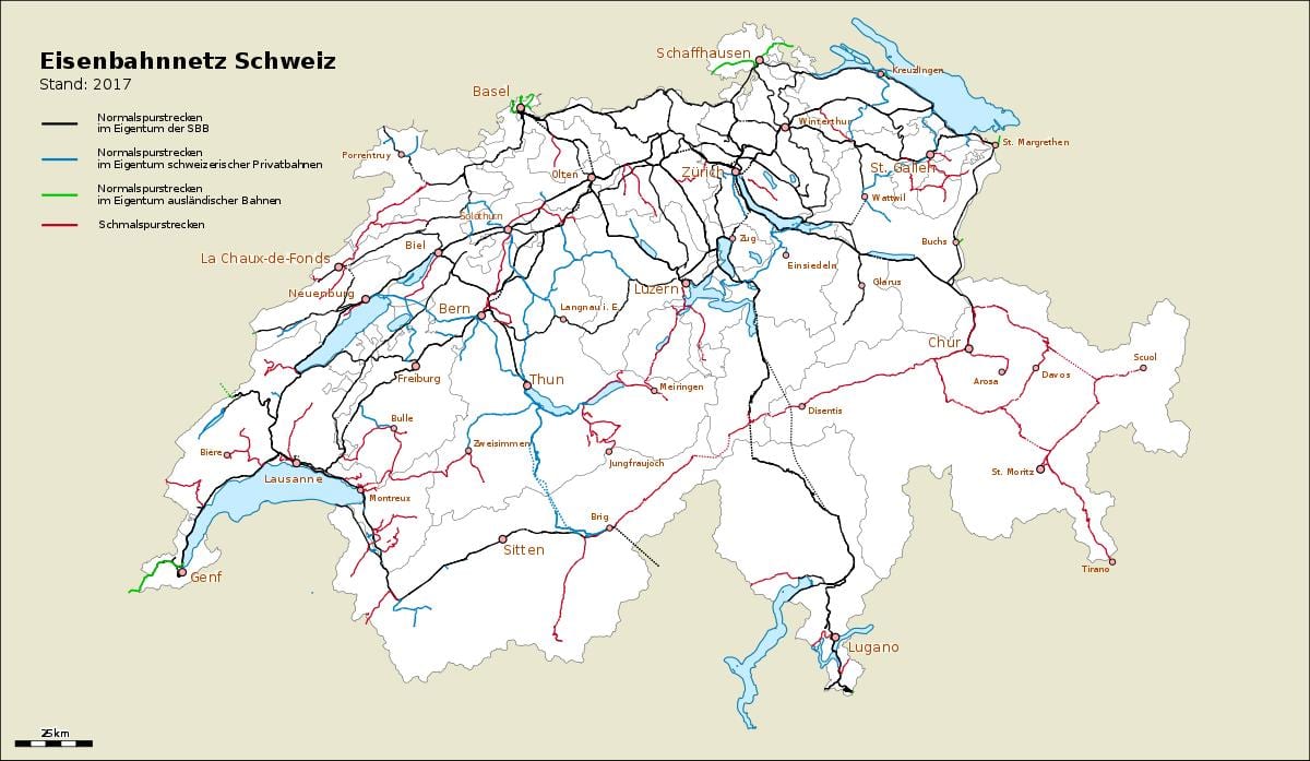 zemljevid švice vrata