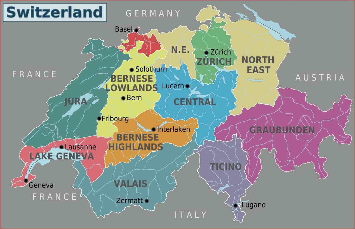 zemljevid zemljevid mesta v zürichu v švici