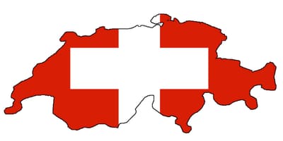 Zemljevid švice zastavo