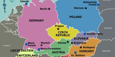 Zemljevid black forest švica 