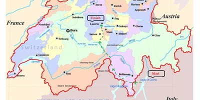 Ulici zemljevid lucerne, švica
