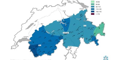Zemljevid sneg zemljevid švica