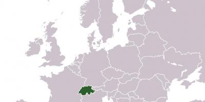 Švica mesto v evropi zemljevid